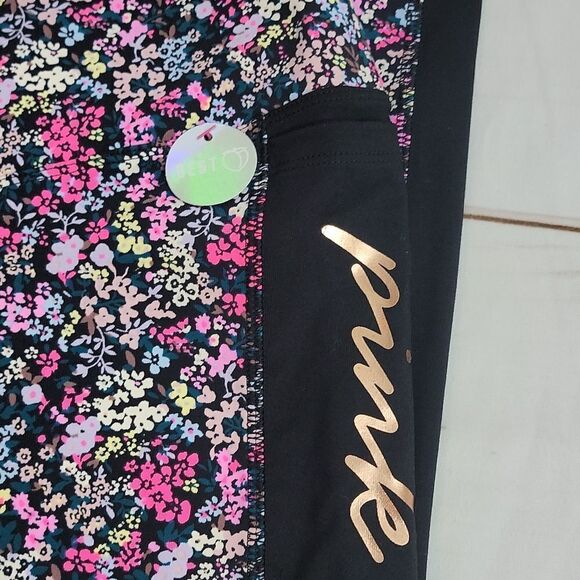𝅺pink by Victoria's Secret Ultimate Athletic Leggings Beautiful Bright Floral - Picture 3 of 6